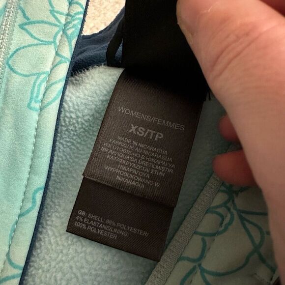 North Face Women’s Apex Bionic Climateblock Jacket Blue Floral XS EUC - Picture 8 of 14